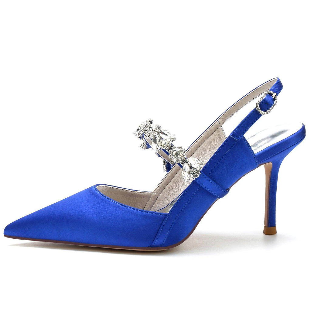 Stiletto Heel 8.5cm Silk-Like Shoes CK0137