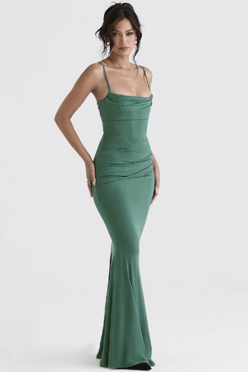 Trumpet-Mermaid Maxi Polyester Formal Evening Dresses 726121161521