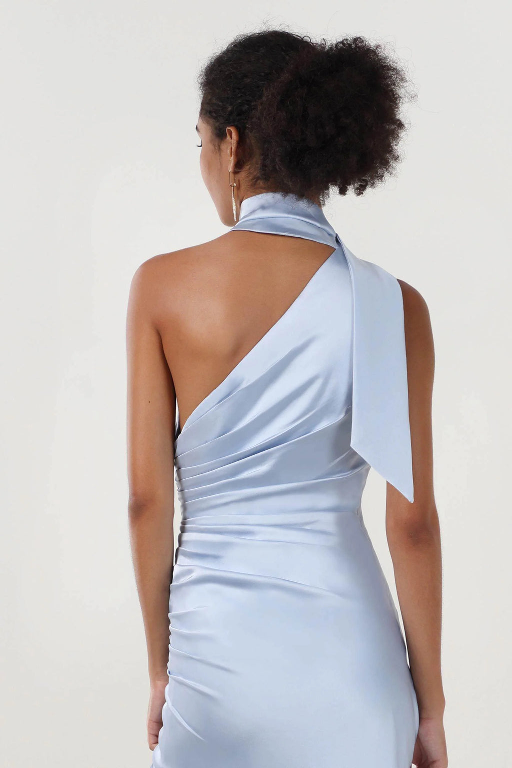 Sheath-Column Maxi Luxe Satin Formal Dress CS0604