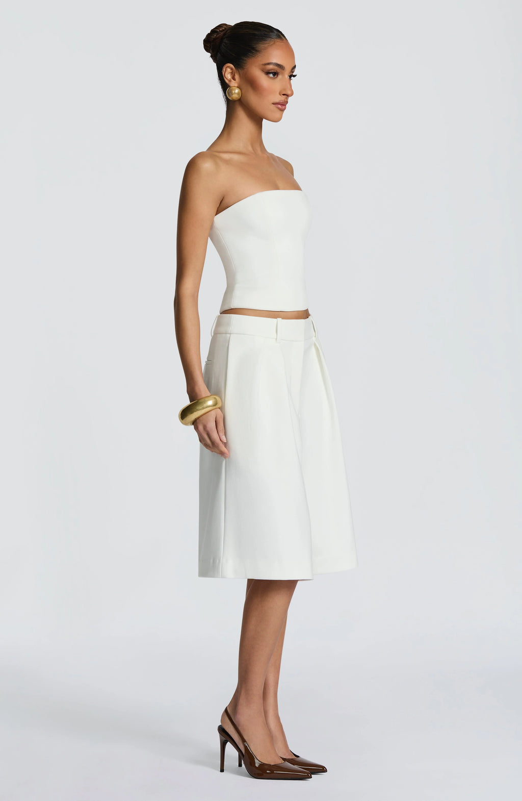 Ausra Bermuda Shorts - Ivory