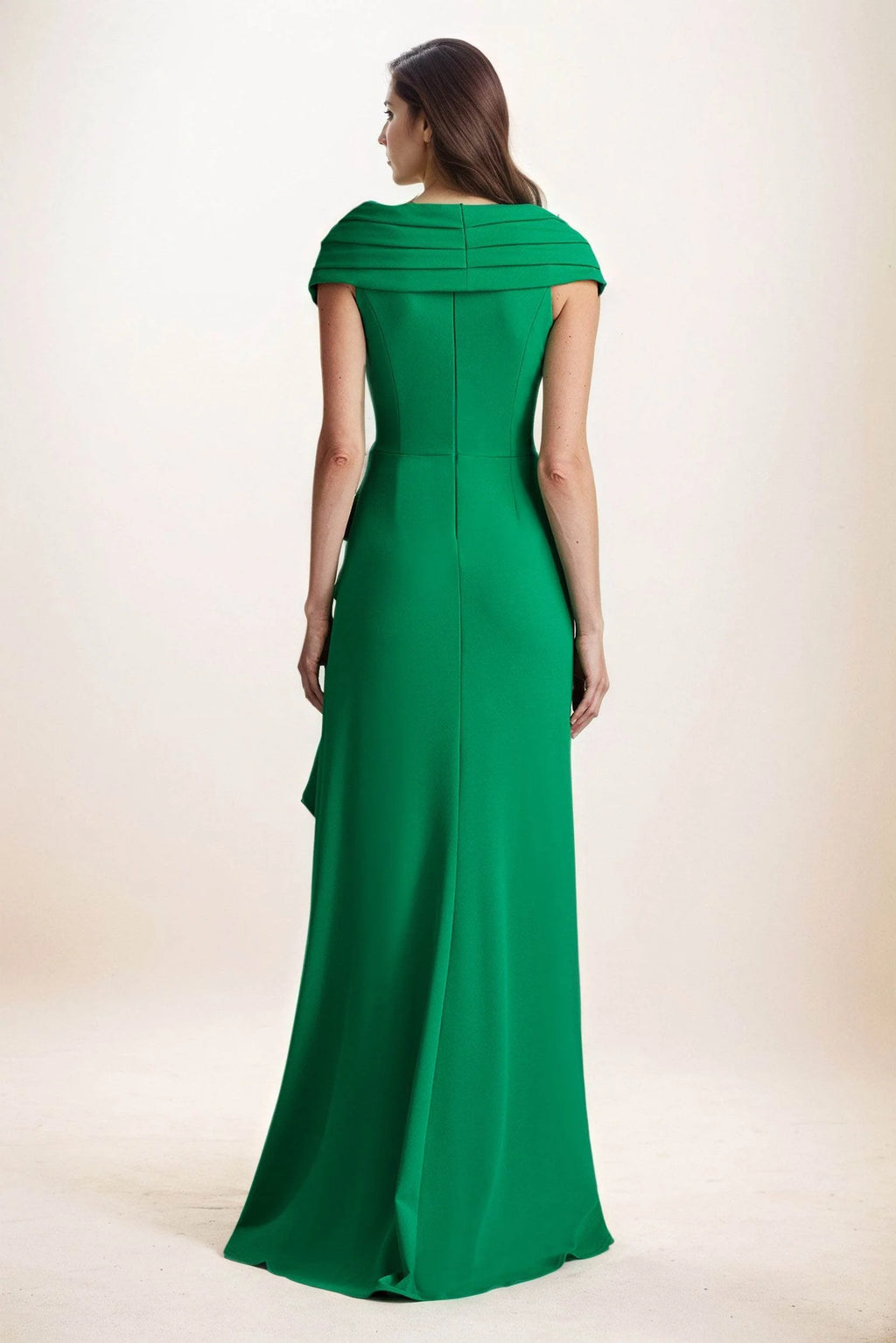 Sheath-Column Maxi Elastic Cloth Wedding Guest Dress CG0280