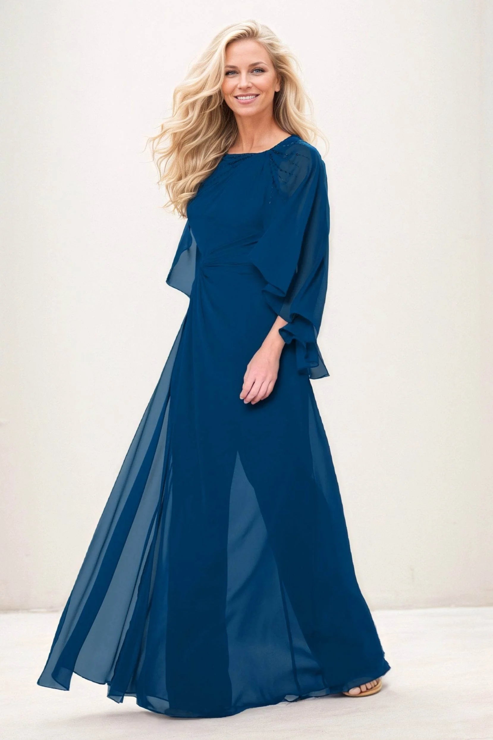 Jumpsuit Maxi Chiffon Mother of the Bride Dresses CM0392