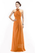 Sheath Floor Length Chiffon Bridesmaid Dress COZF14020