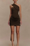 Sheath-Column Mini Elastic Knitted Fabric Dress 919061746485