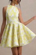 A-Line Mini Print Casual Wedding Guest Dresses 897041198034