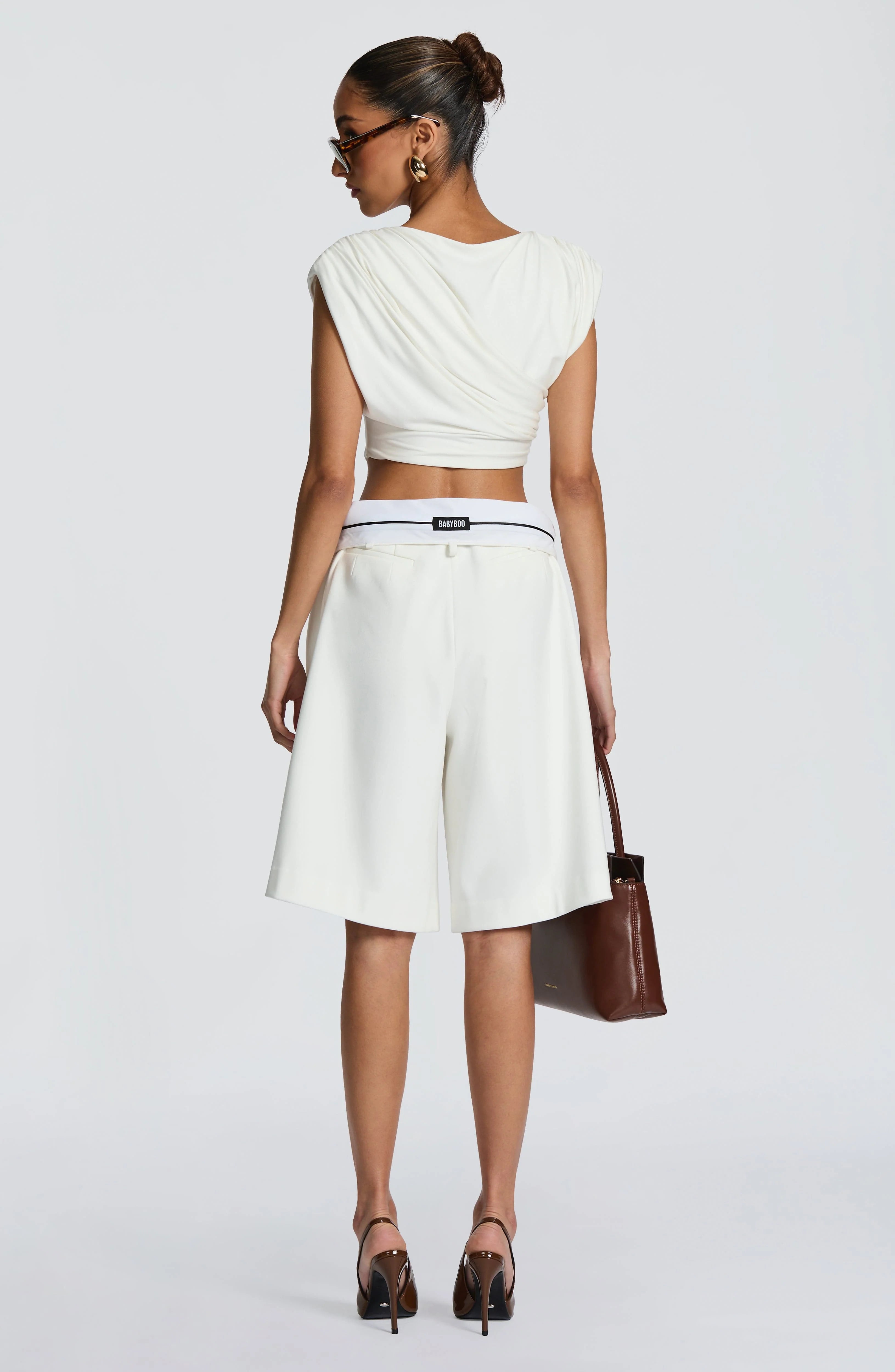 Ausra Bermuda Shorts - Ivory