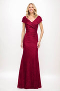 Sheath Maxi Elastic Satin Mother Of The Bride Dress CM0325