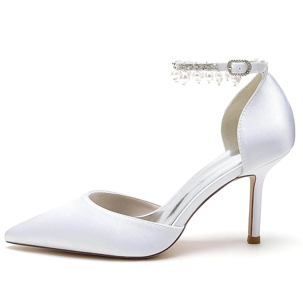 Stiletto Heel 8.5cm Silk-Like Shoes CK0442