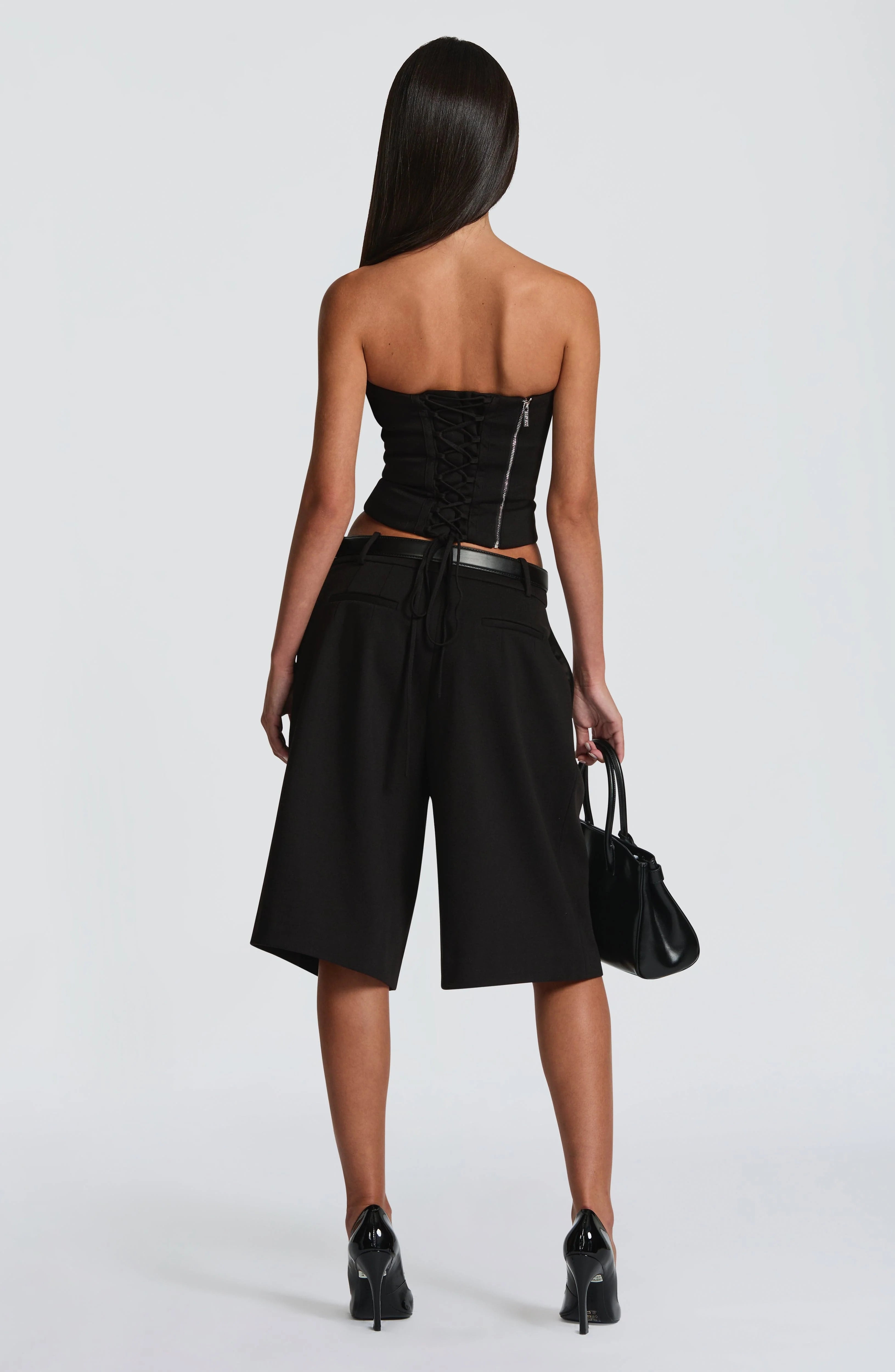 Ausra Bermuda Shorts - Black