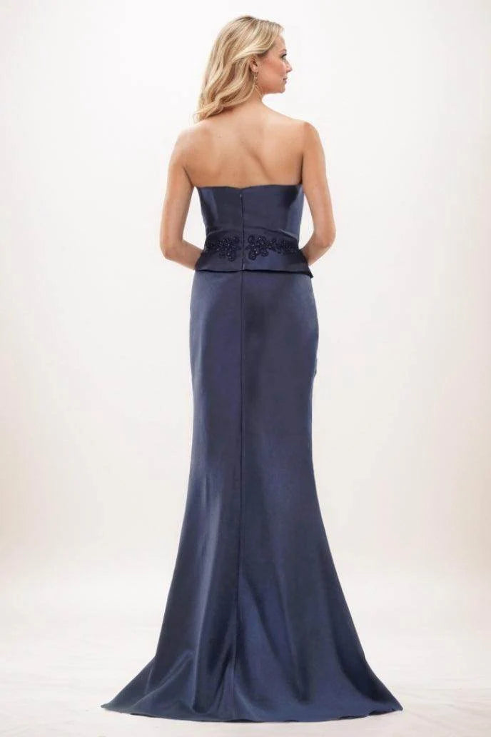 Mermaid Maxi Satin Mother Of The Bride Dress CM0288