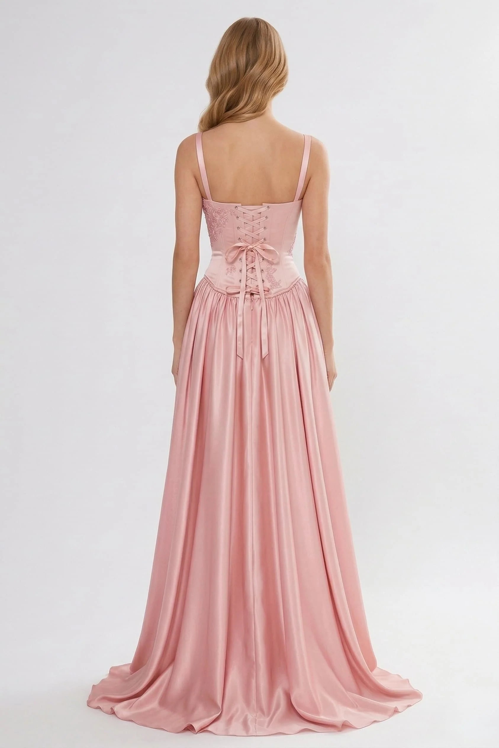A-Line Floor Length Soft Satin Bridesmaid Dress CG0310BM