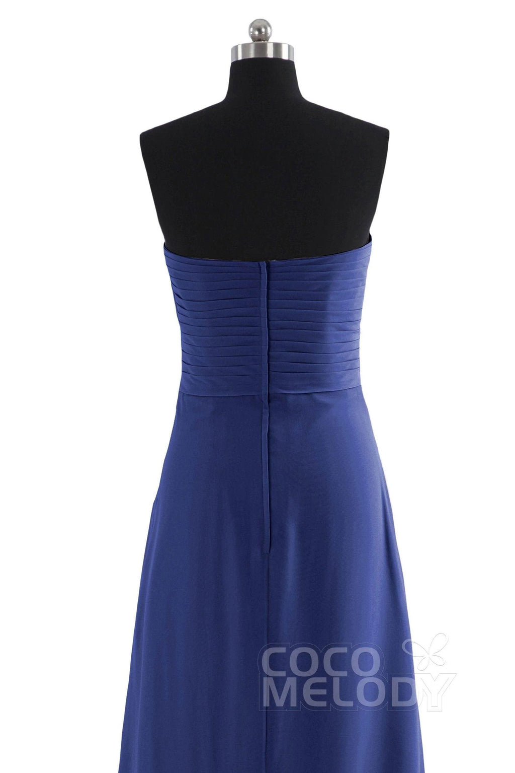 Sheath Floor Length Chiffon Bridesmaid Dress COZF14022