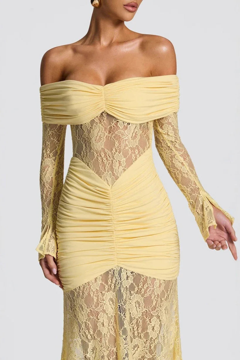 Sheath Column Maxi Lace Formal Evening Dresses 956035458261