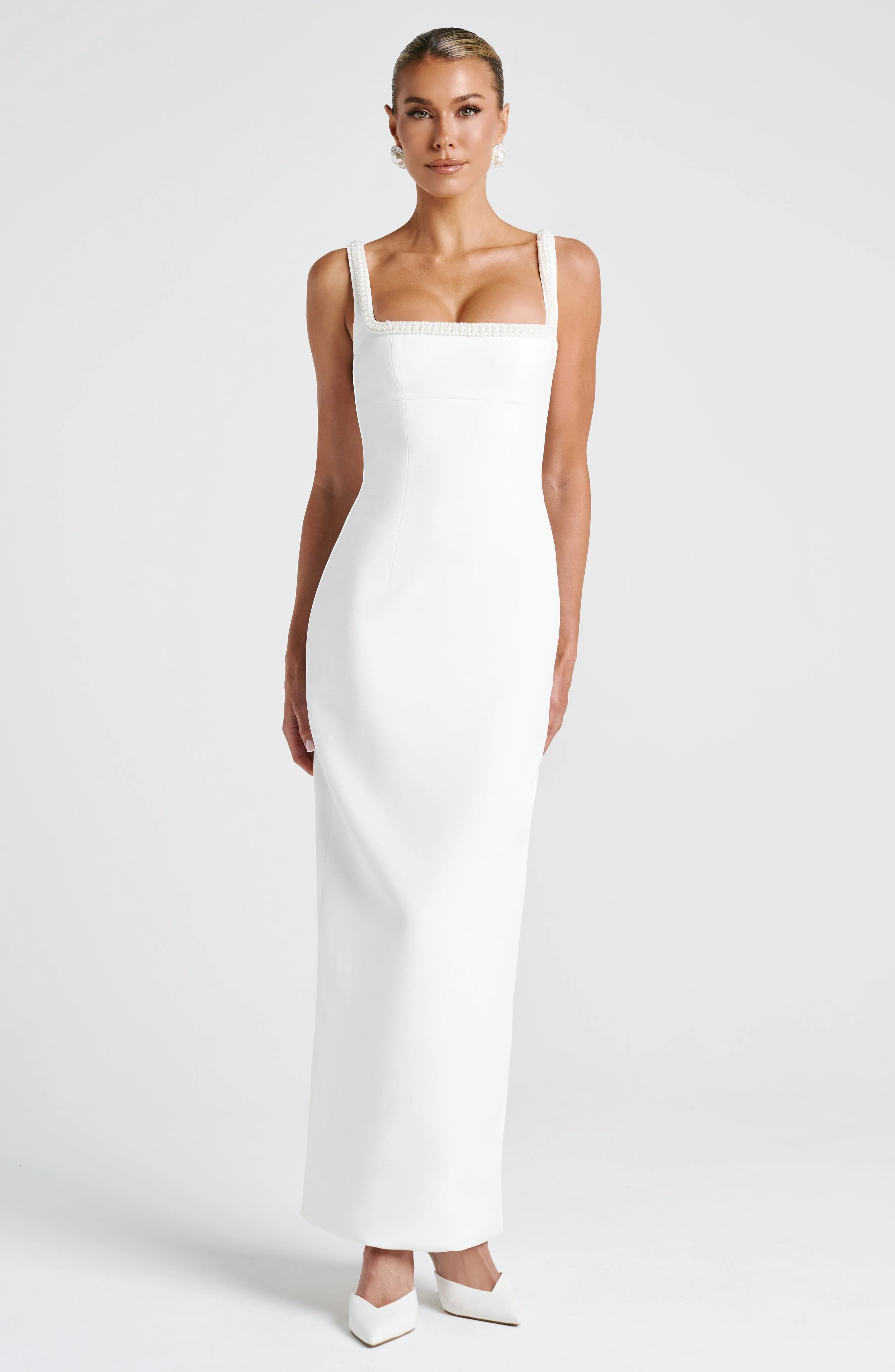 Ines Midaxi Dress - Ivory