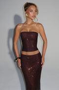 Serena Top - Plum Brown
