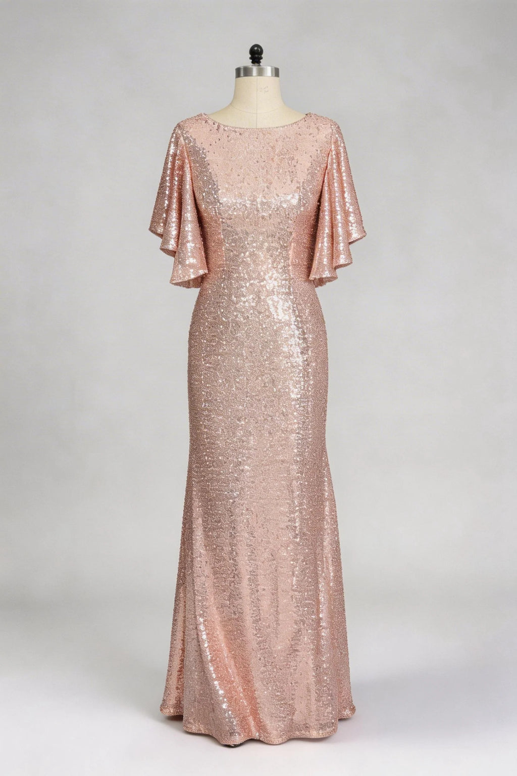 Mermaid Maxi Sequined Mother Of The Bride Dress CM0286