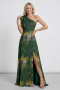 A-Line Floor Length Jacquard Mother of the Bride Dress CM0426