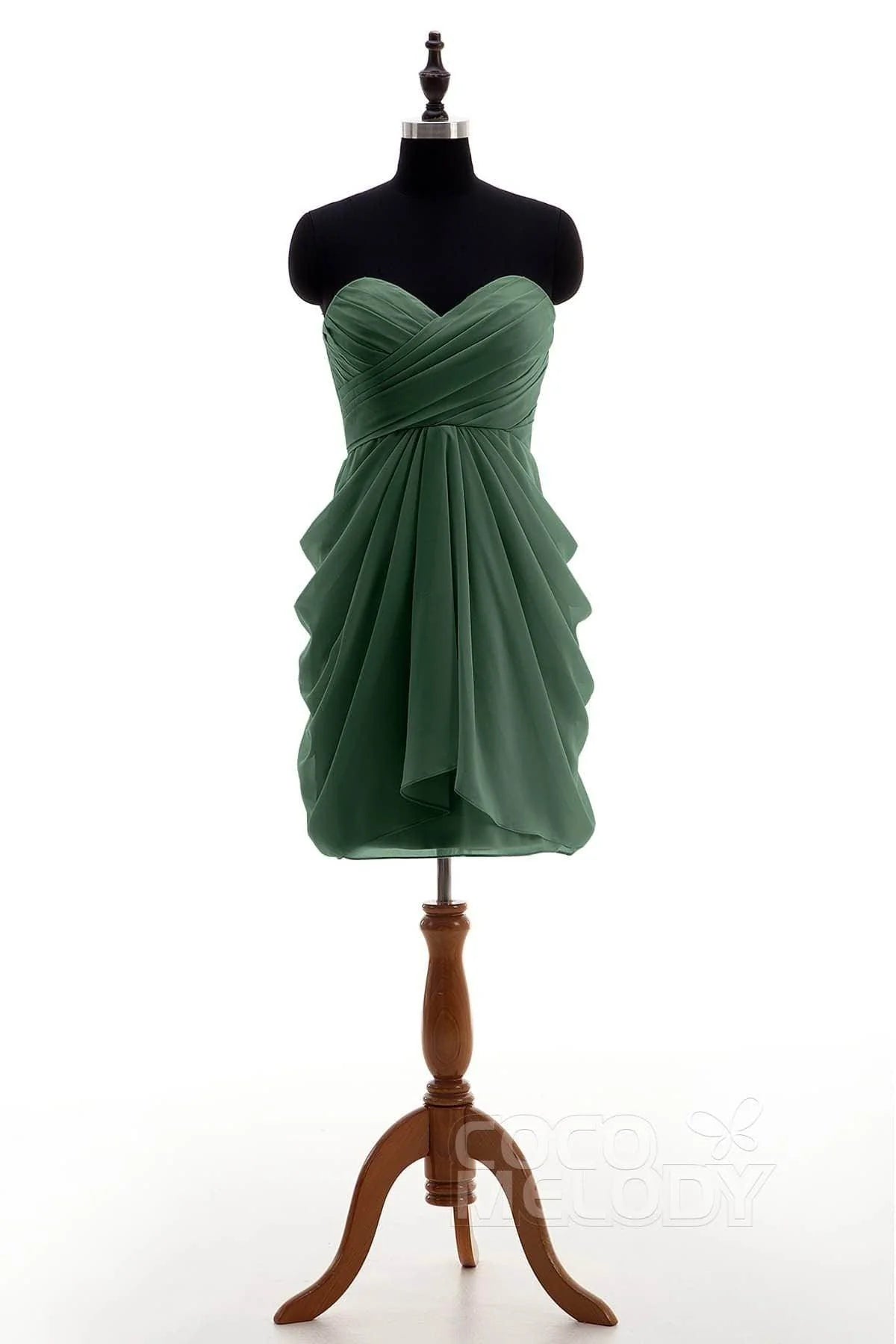 Sheath-Column Knee Length Chiffon Bridesmaid Dress NB2746