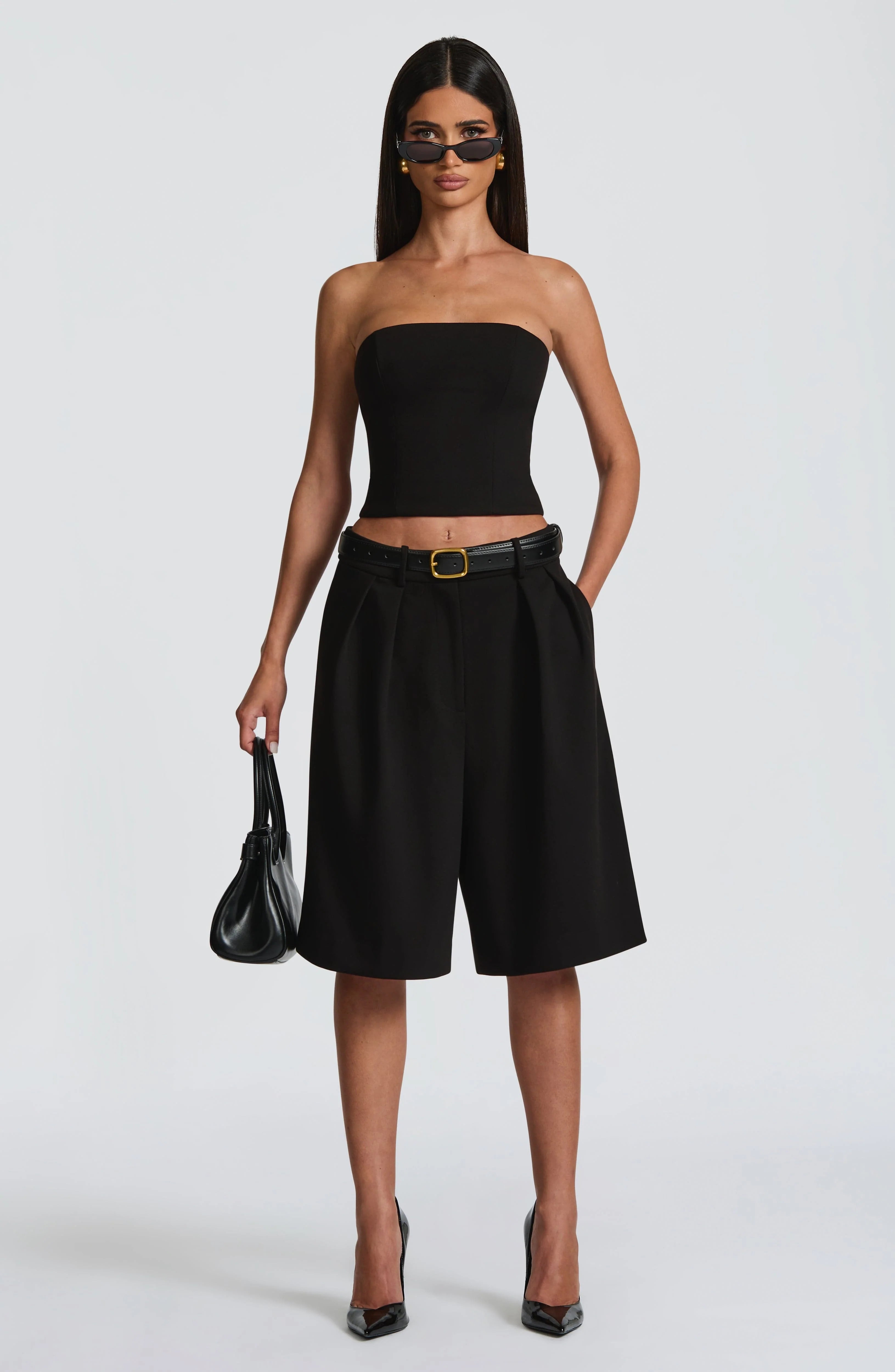 Ausra Bermuda Shorts - Black