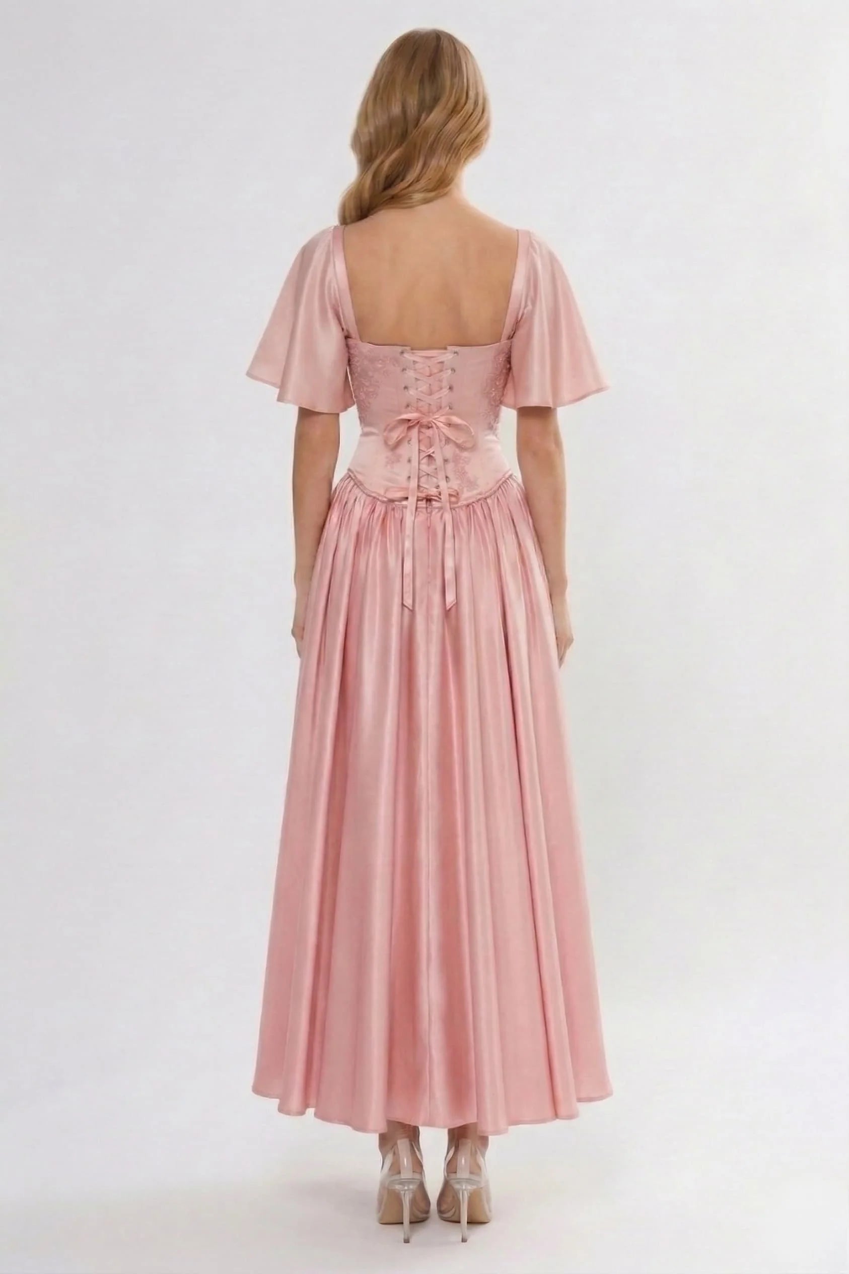 A-Line Ankle Length Soft Satin Bridesmaid Dress CG0317BM