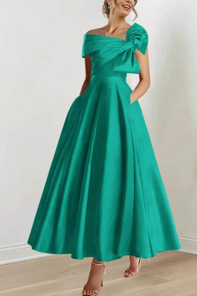 A Line Off The Shoulder Mother Dresses with Bows CM0333