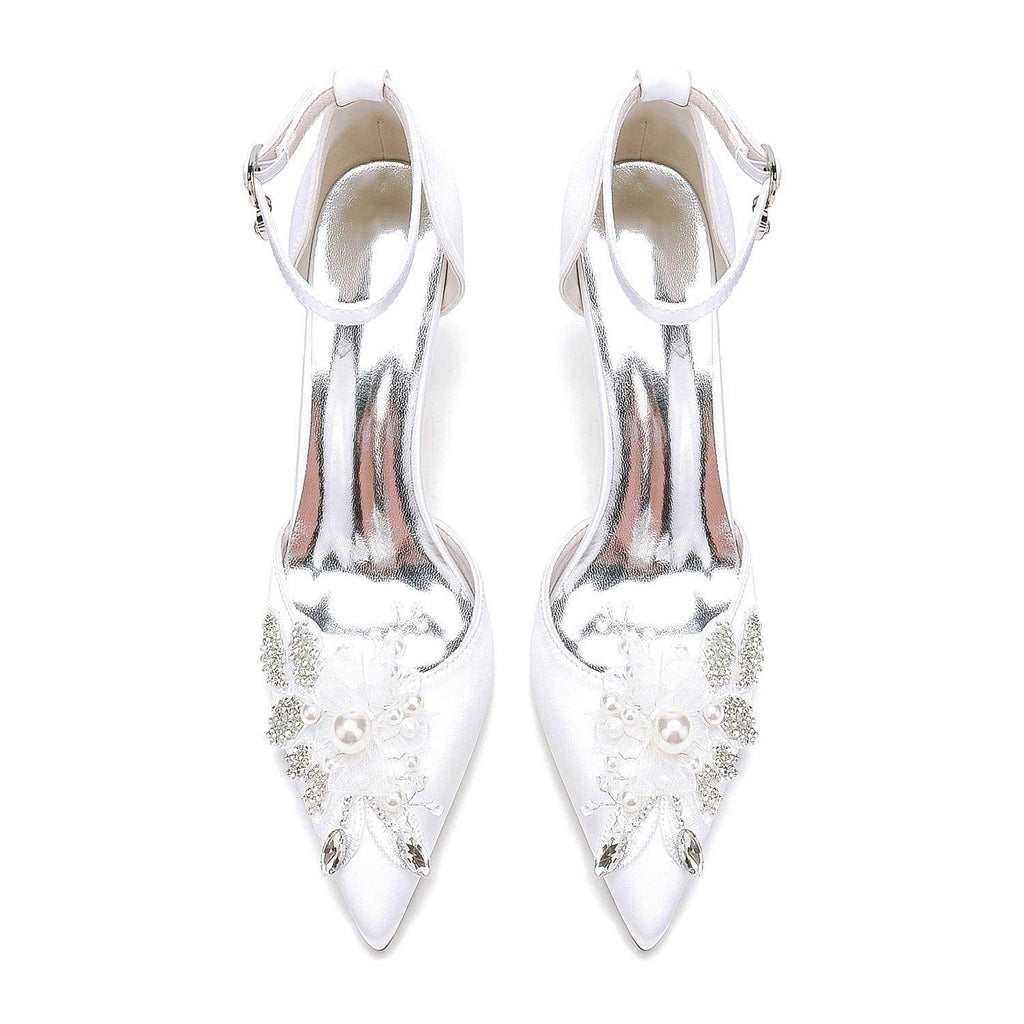 Stiletto Heel 8.5cm Silk-Like Shoes CK0476