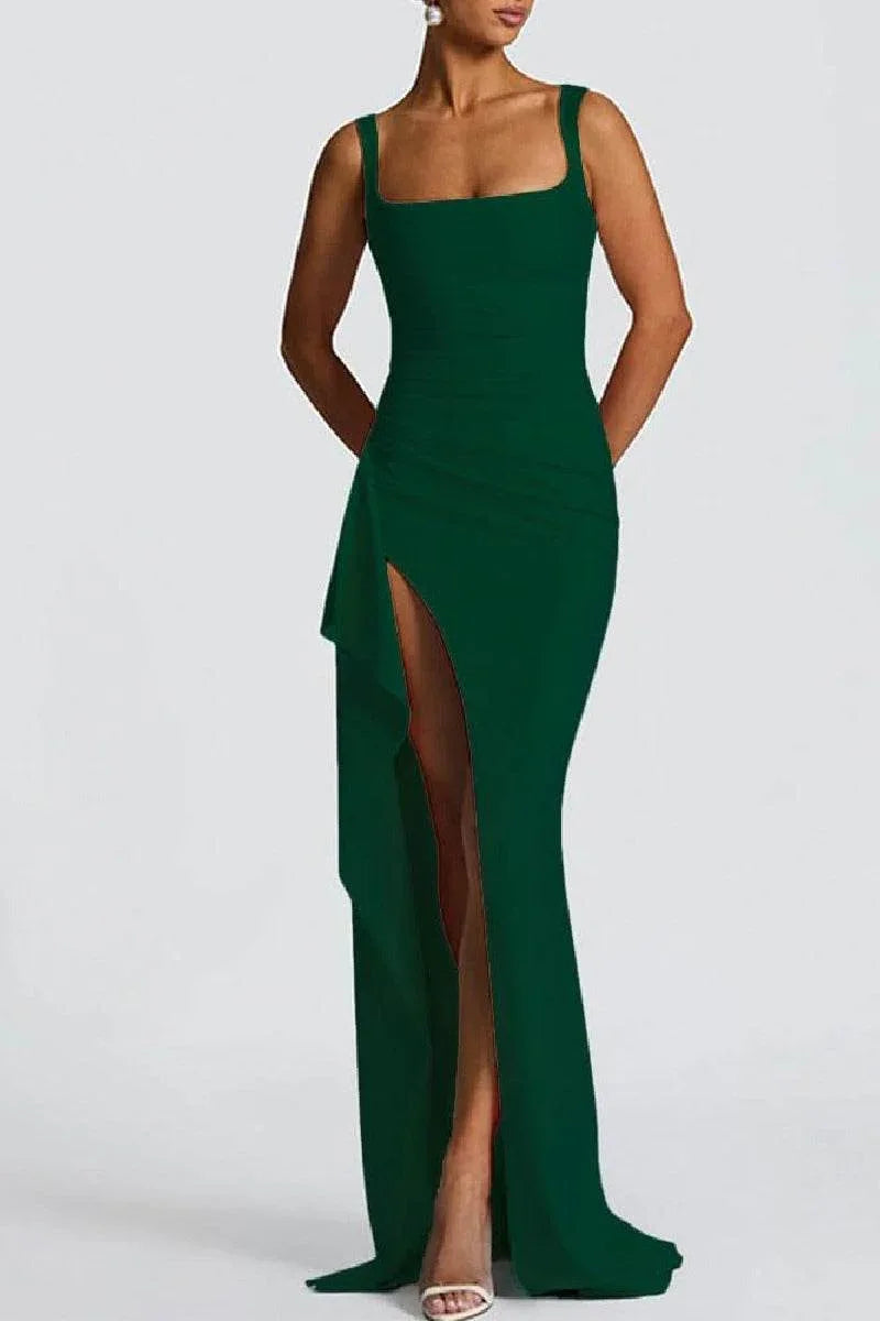 Sheath-Column Sweep-Brush Train Polyester Formal Evening Dresses B0F4DKFMQR