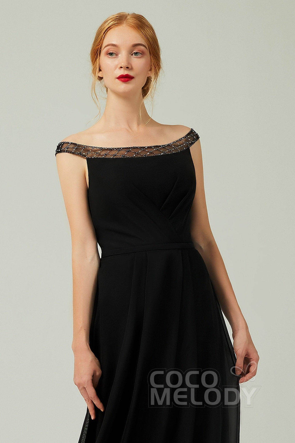 A-Line Floor Length Chiffon Bridesmaid Dress Formal Dresses CB0339