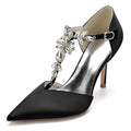 Stiletto Heel 8.5cm Silk-Like Shoes CK0156