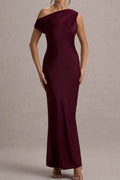 Sheath-Column Maxi Satin Formal Evening Dresses 913210956566