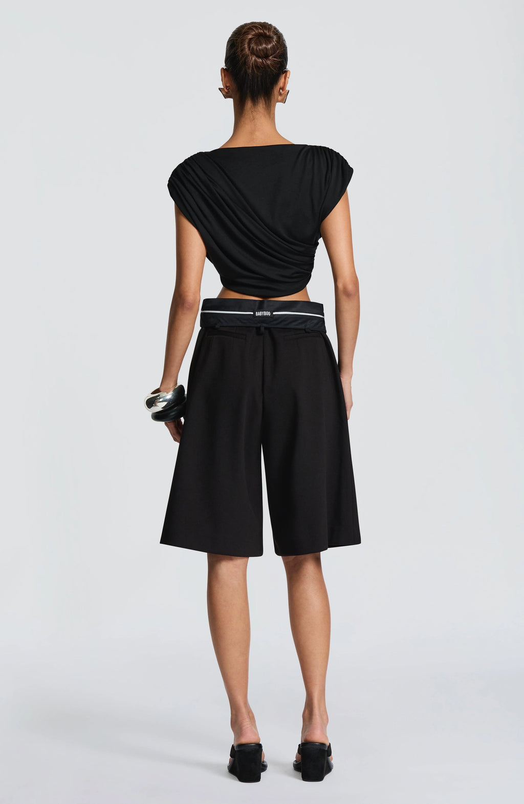 Ausra Bermuda Shorts - Black