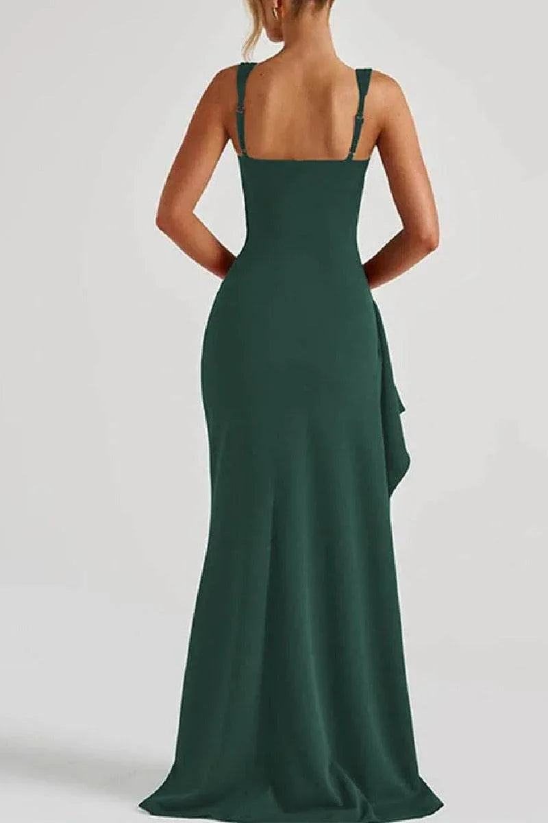 Sheath-Column Sweep-Brush Train Polyester Formal Evening Dresses B0F4DKFMQR