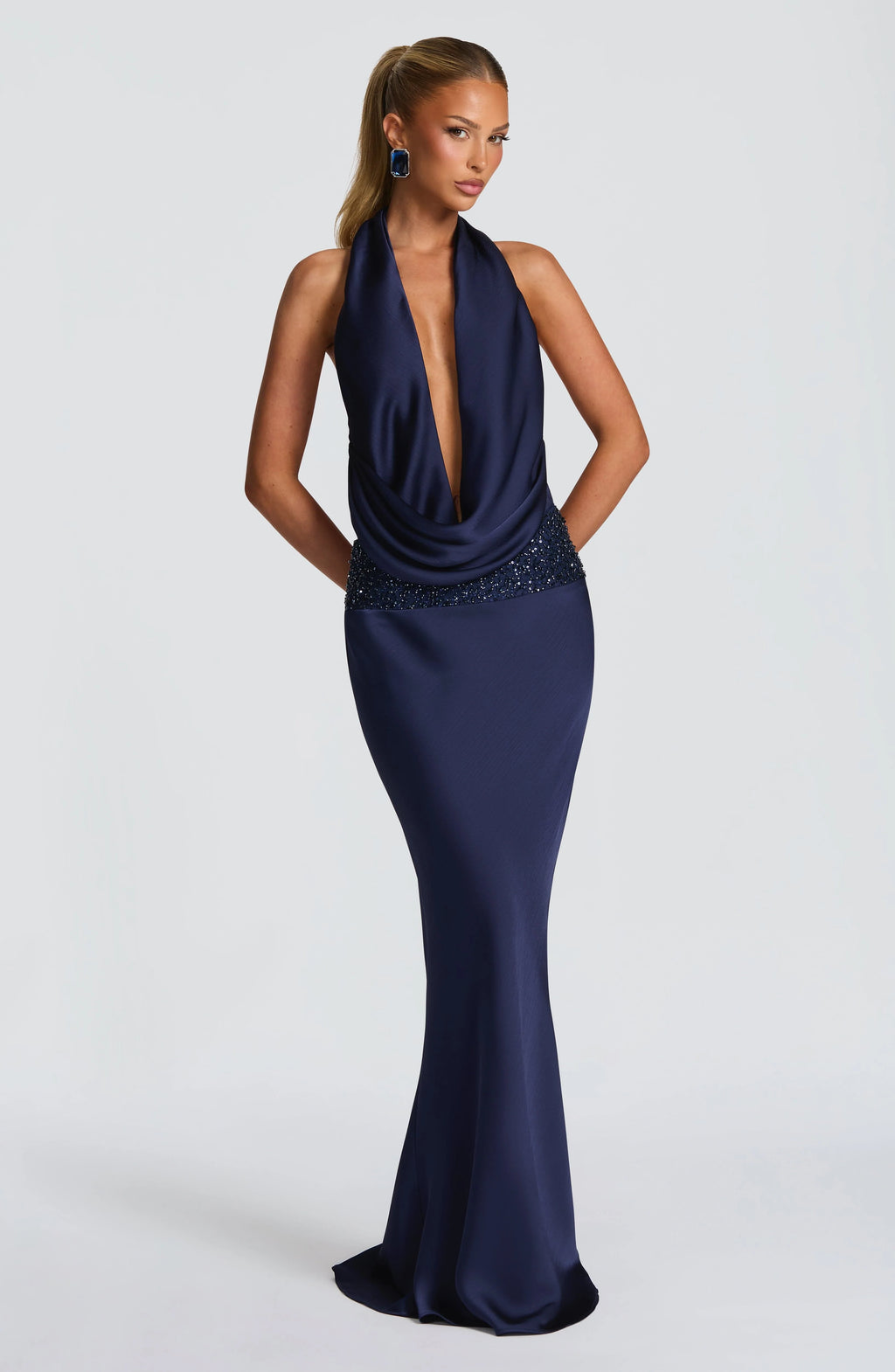 Ira Maxi Skirt - Navy