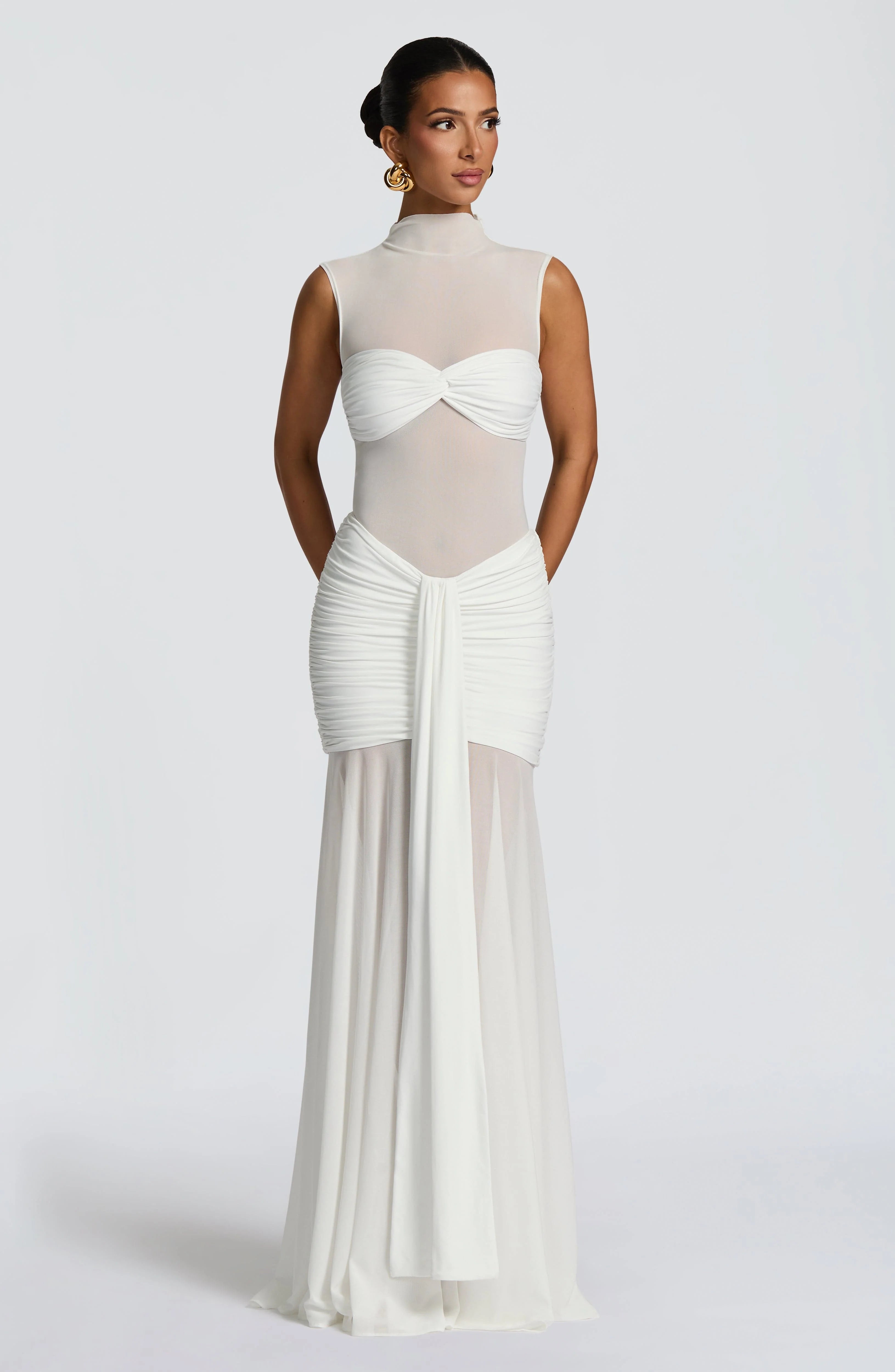 Fae Maxi Skirt - White