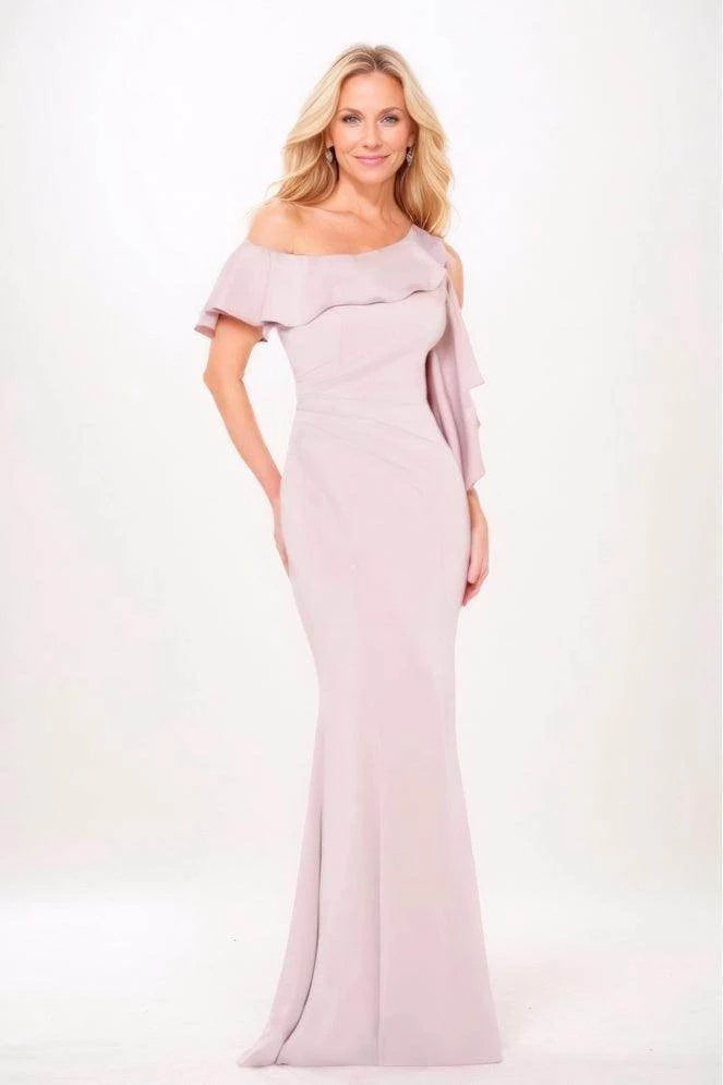 Mermaid Maxi Elastic Silk like Satin Mother Of The Bride Dress CM0315