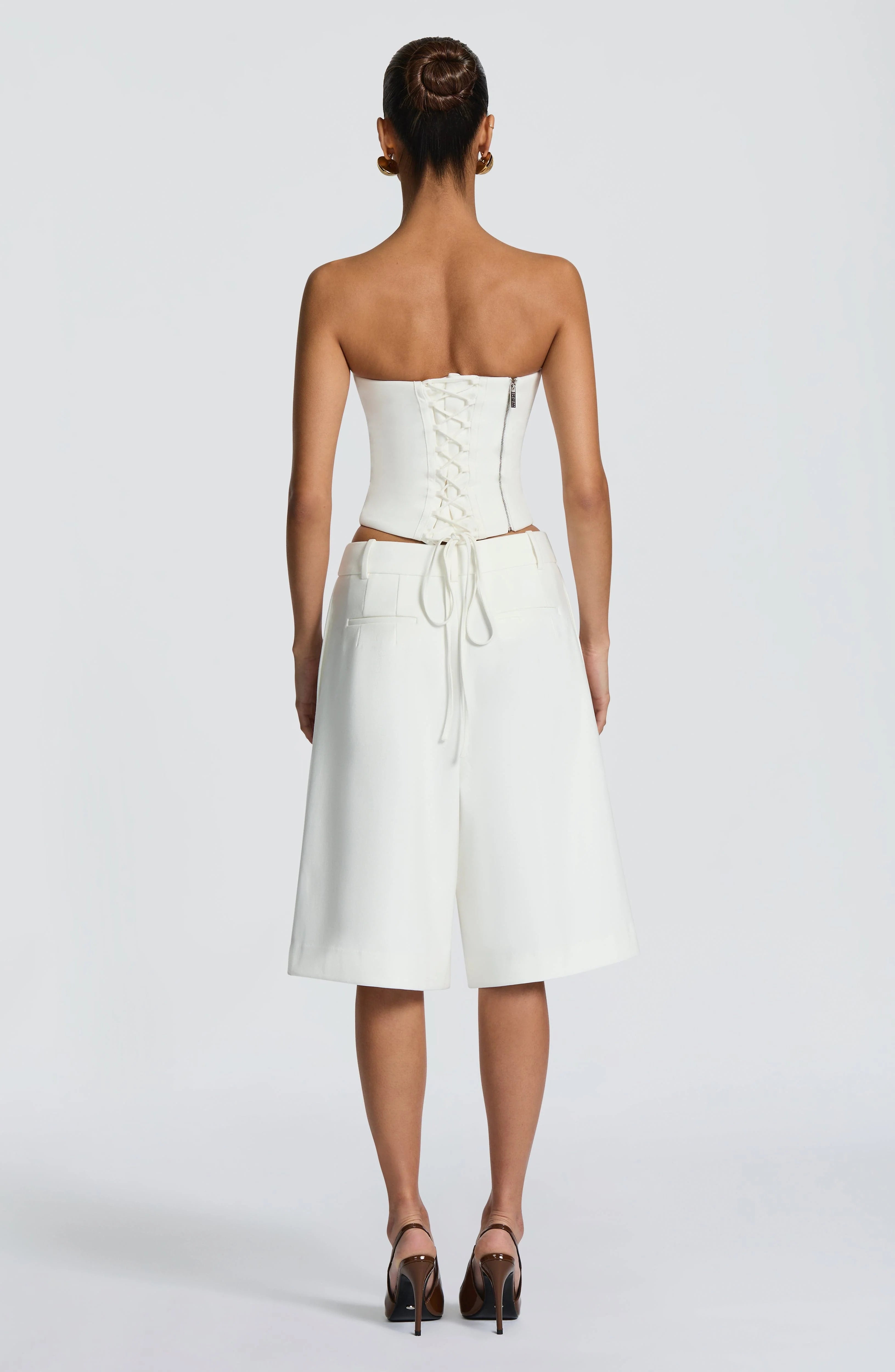 Ausra Bermuda Shorts - Ivory