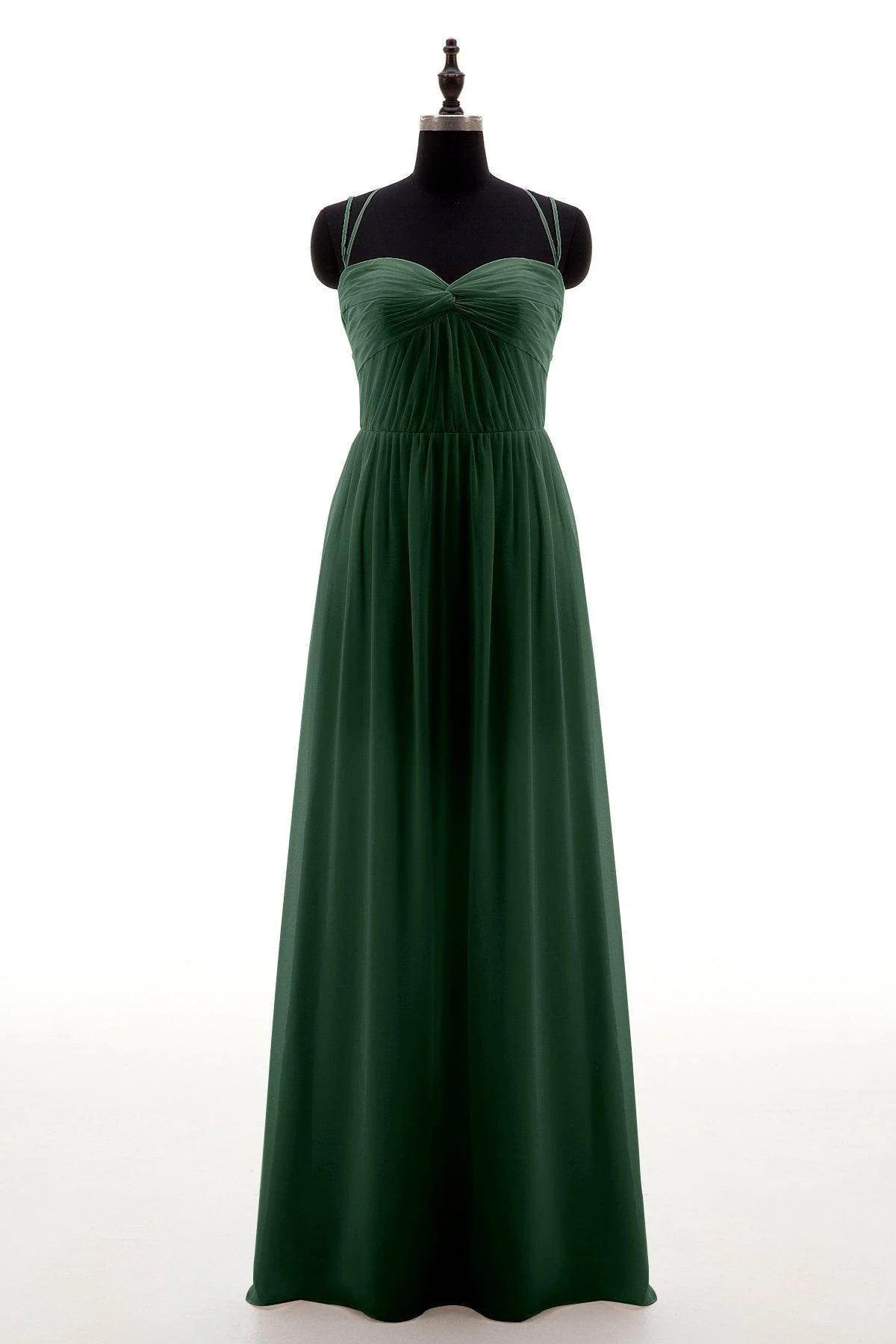 Sheath-Column Floor Length Chiffon Bridesmaid Dress NB3316