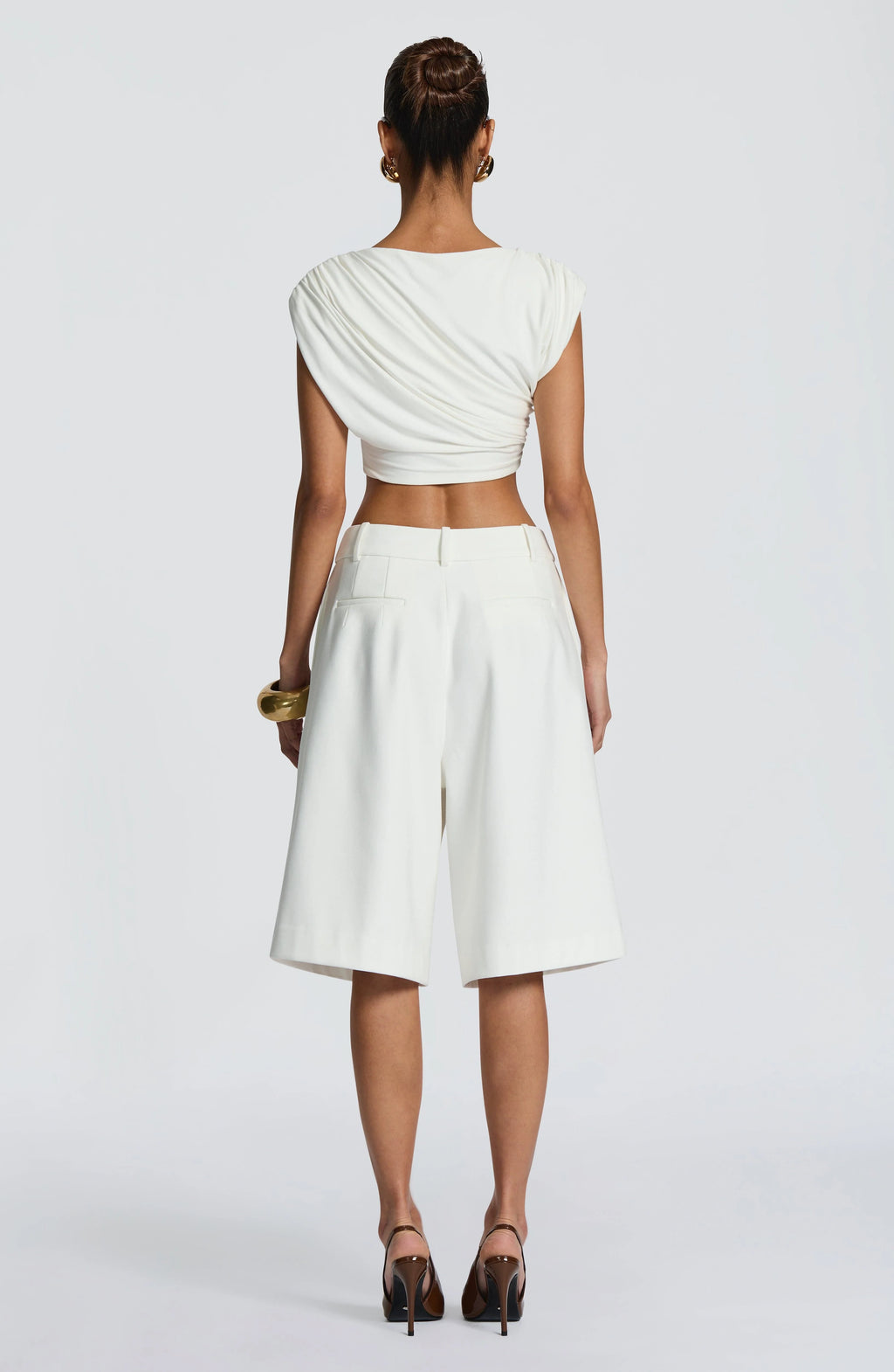 Ausra Bermuda Shorts - Ivory