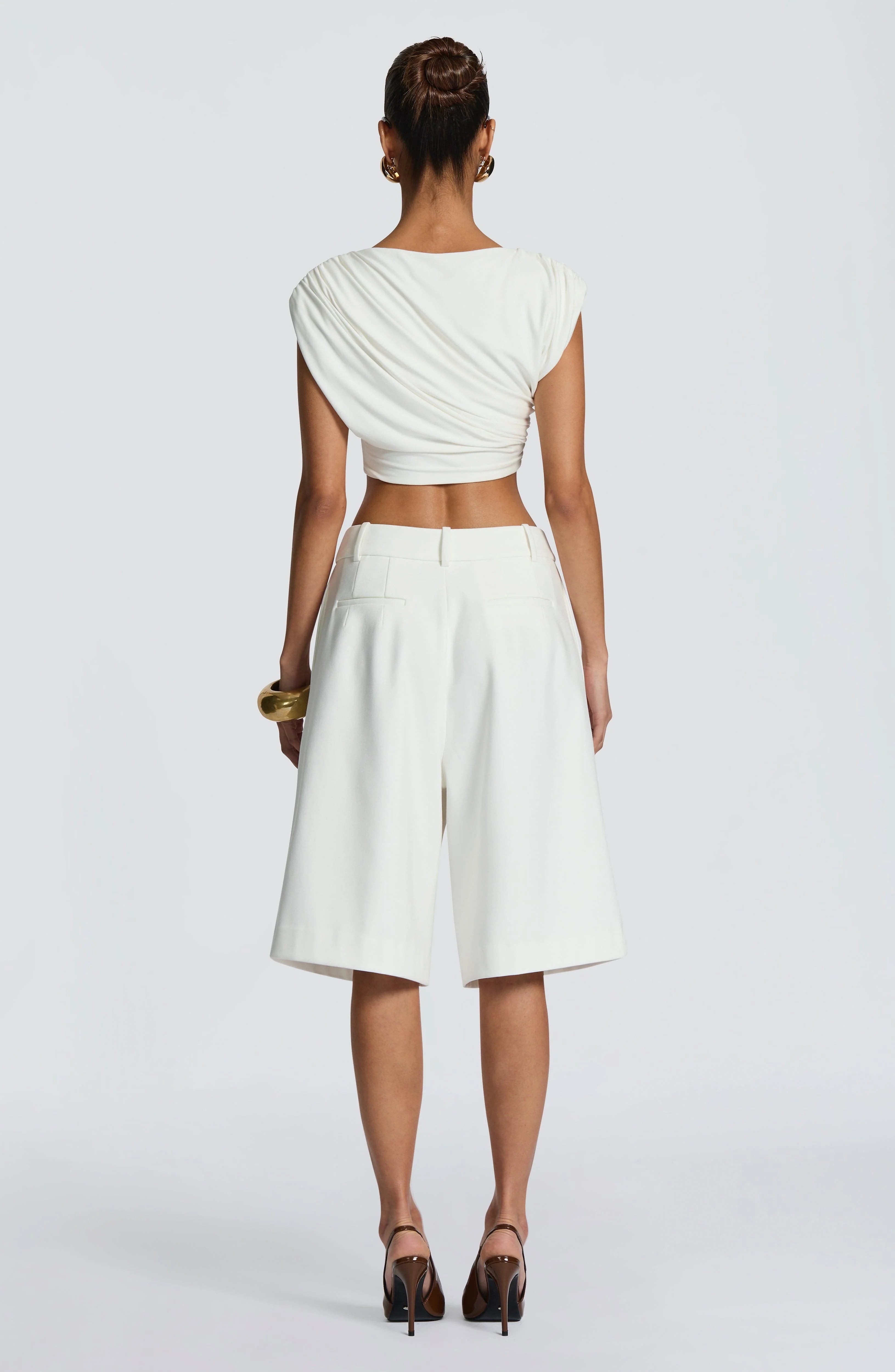 Ausra Bermuda Shorts - Ivory