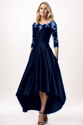 A-Line High-Low Satin Mother Dress CM0244