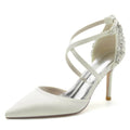 Stiletto Heel 8.5cm Silk-Like Shoes CK0174