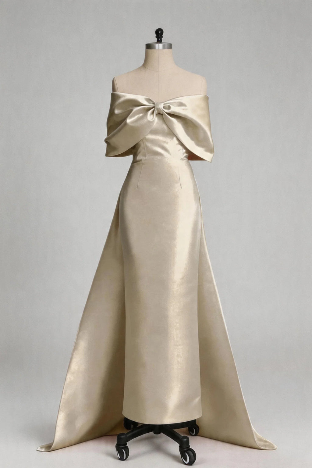 Trumpet-Mermaid Maxi Satin Mother of the Bride Dresses CM0387