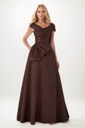 A-Line Maxi Satin Mother of the Bride Dresses CM0403