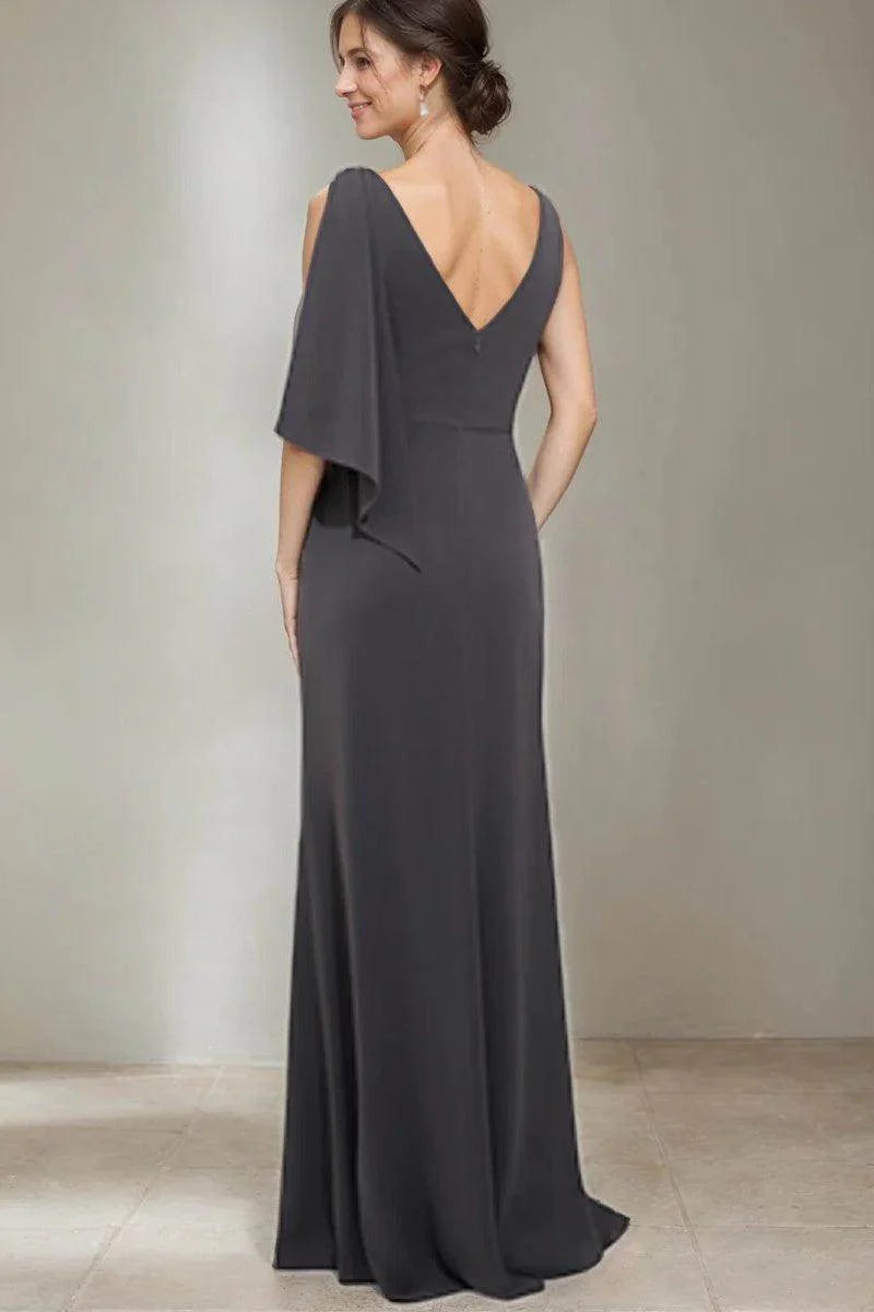 Sheath Column Scoop Neck Mother Of The Bride Dresses CM0352