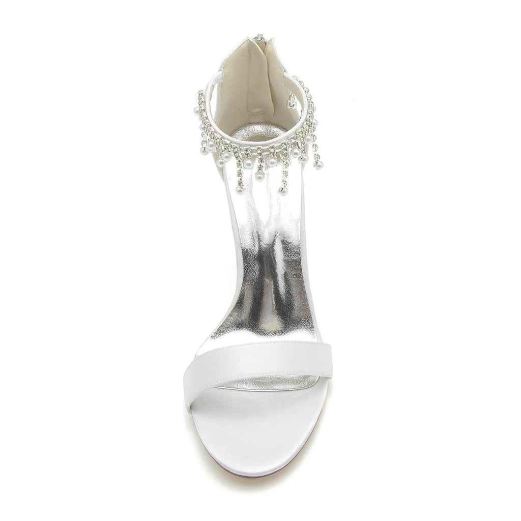 Stiletto Heel 9.5cm Silk-Like Shoes CK0334