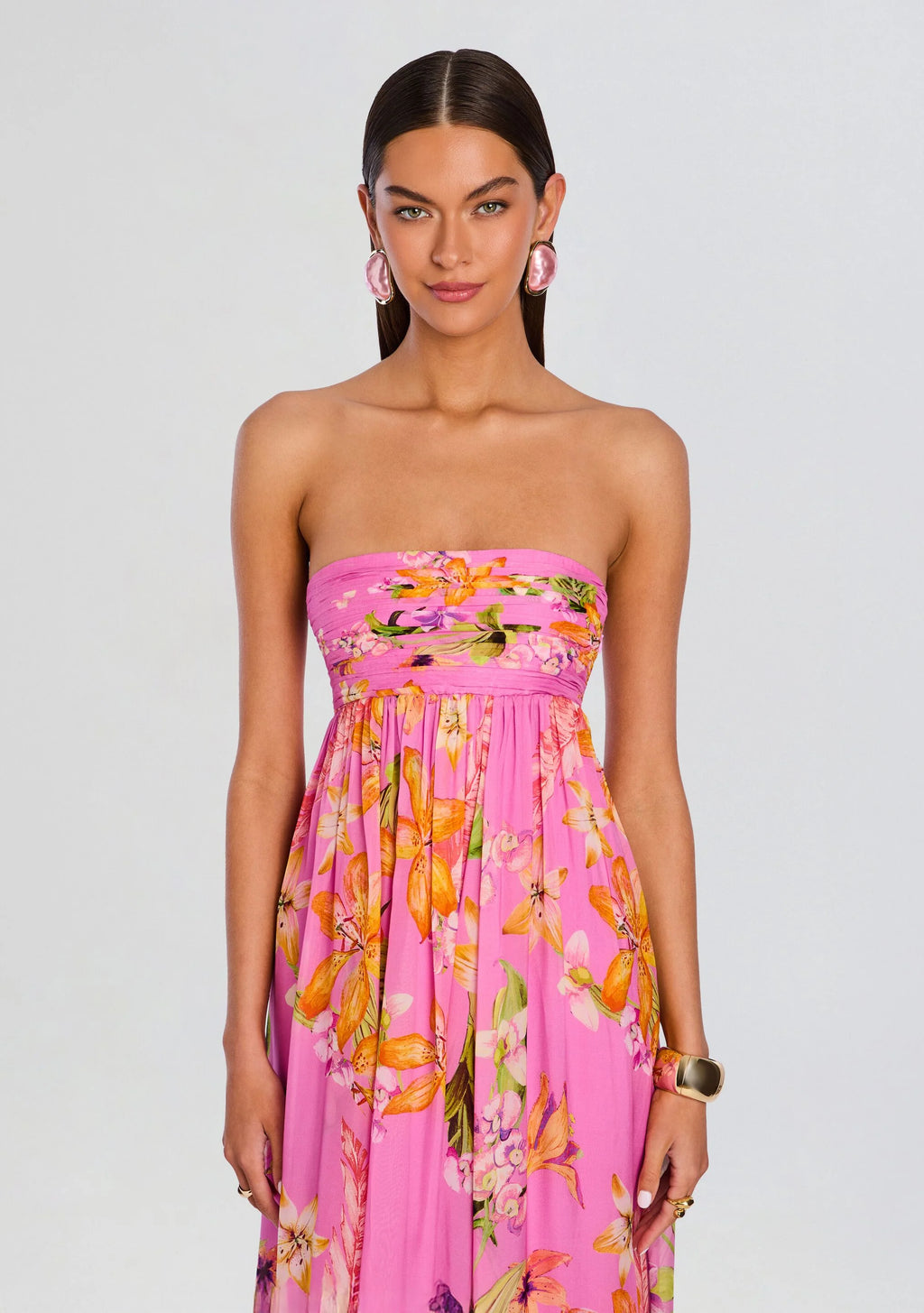 Posy Strapless Mini Dress