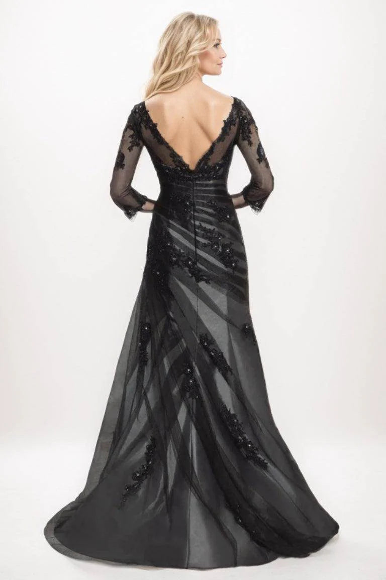 Trumpet-Mermaid Maxi Tulle Mother Of The Bride Dress CM0273