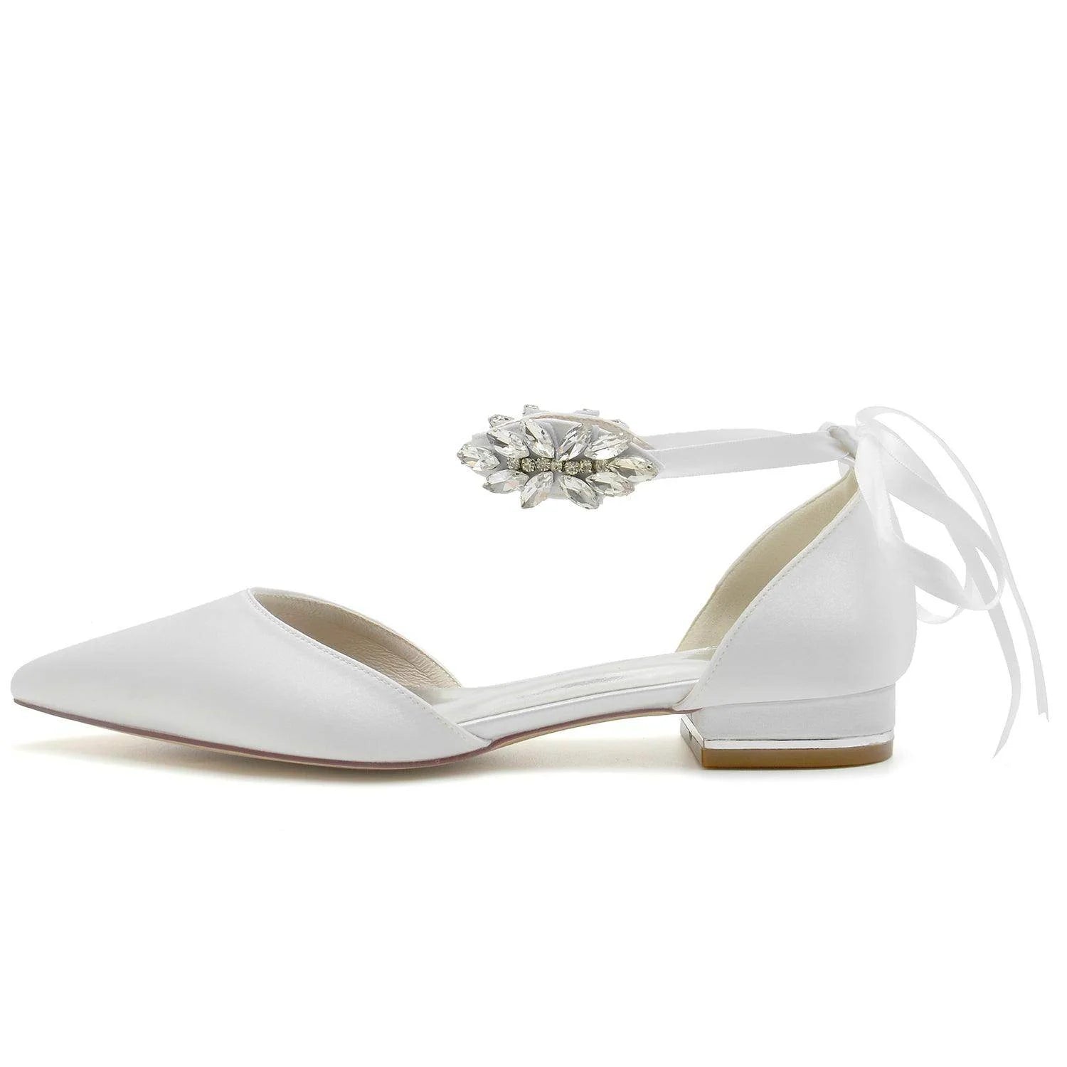 Flat Heel 2.5cm Silk-Like Shoes CK0364