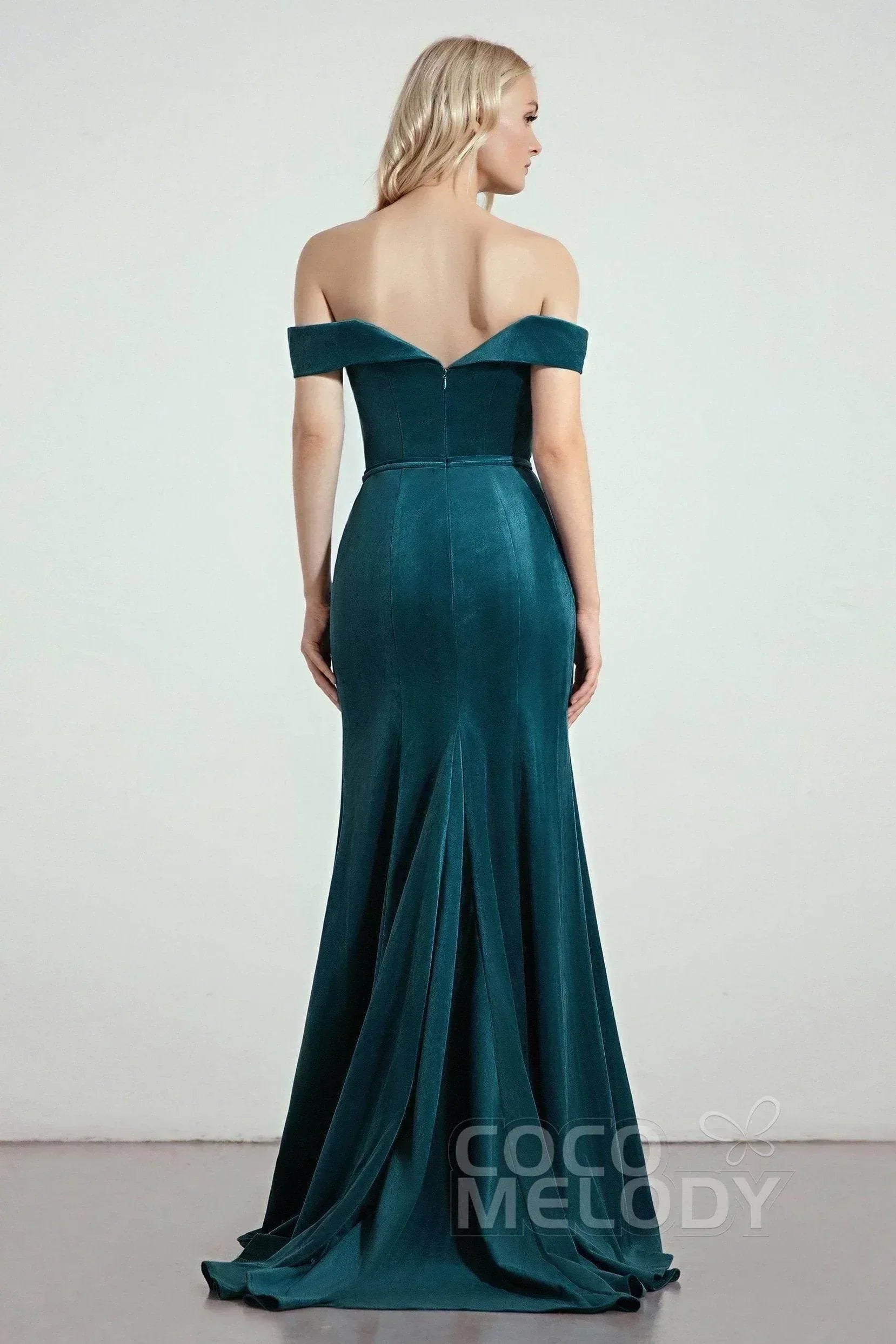 Trumpet-Mermaid Sweep-Brush Train Bridesmaid Dress Formal Dresses CB0271