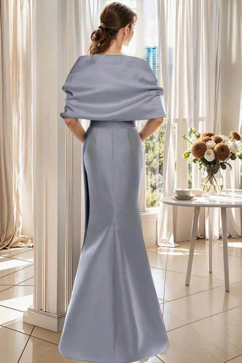 Trumpet 2 Pieces Floor Length Mother of the Bride Dresses CM0370